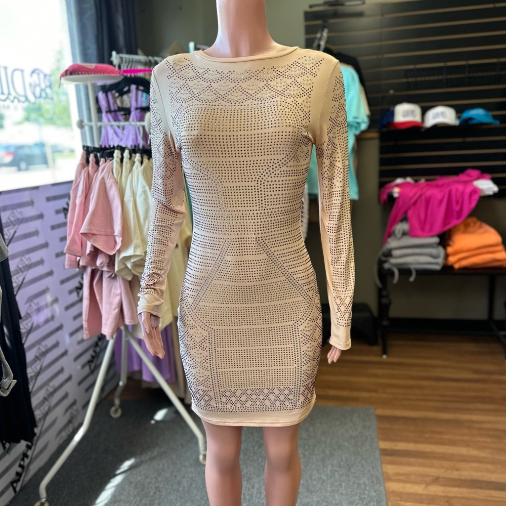 Beaded Spandex Dress